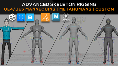 【中文字幕】Maya & Unreal：高级角色骨骼绑定教程