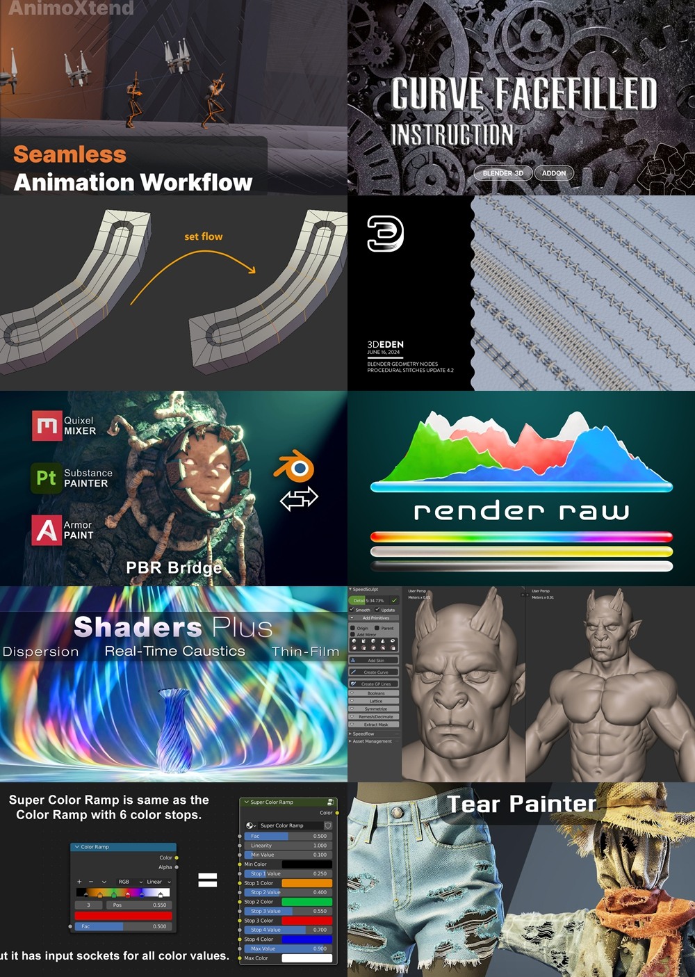[Blender 插件] 30个 Blender 插件合集2025年第7季 Blender Addons Bundle 2025 Vol.7