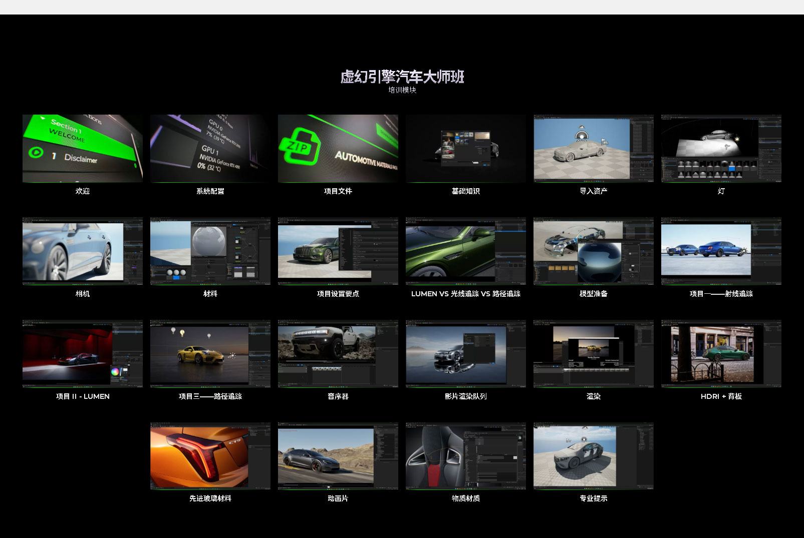 【中文字幕】虚幻引擎汽车渲染大师班 Unreal Engine Automotive Masterclass Allan Portilho