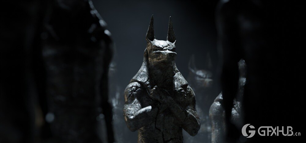 阿努比斯雕像3D模型 Anubis Statues