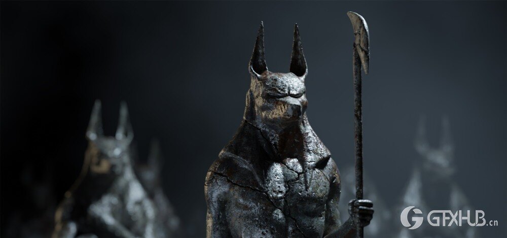 阿努比斯雕像3D模型 Anubis Statues