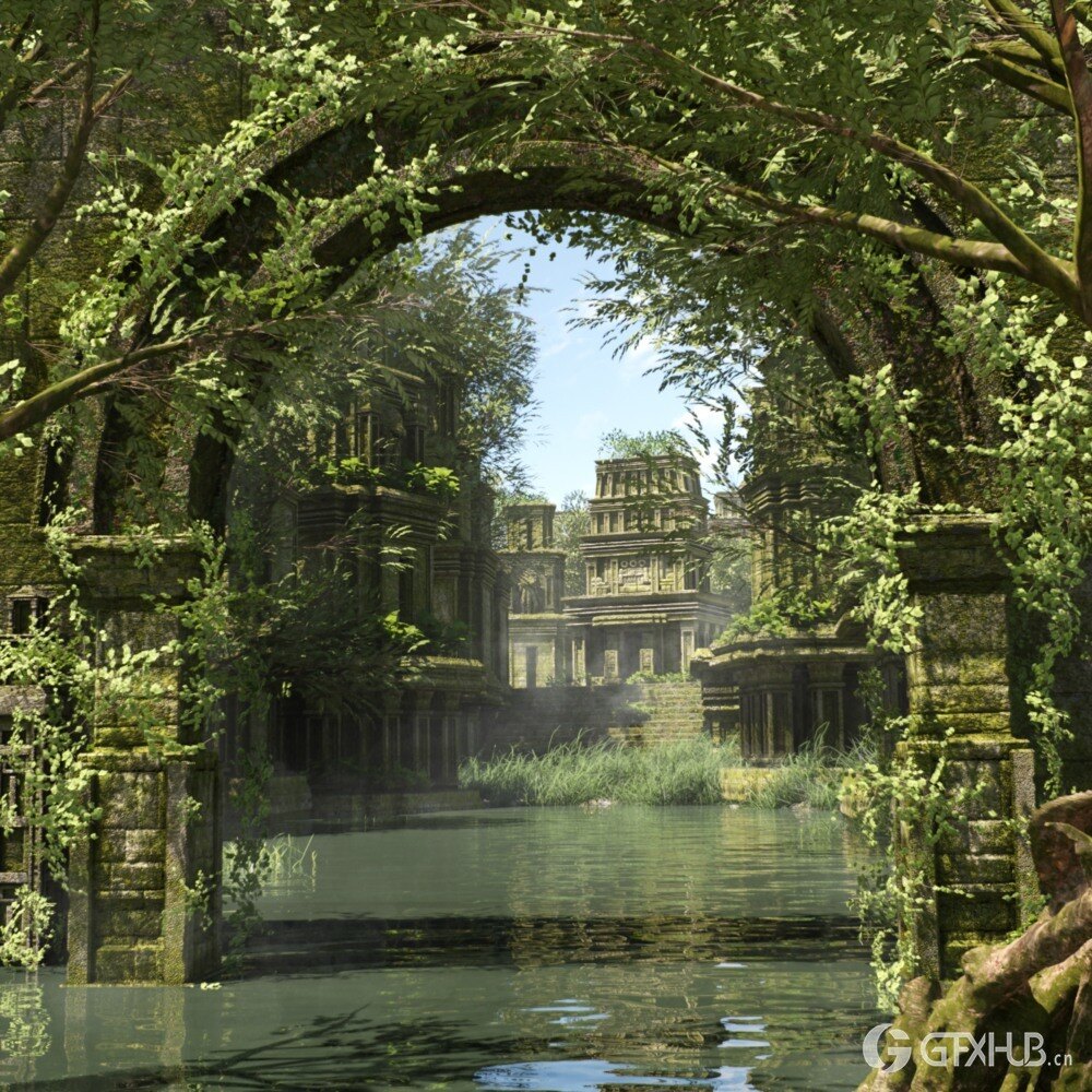 古代神庙3D模型资源包 ChuckCG Ancient Temple Asset Pack