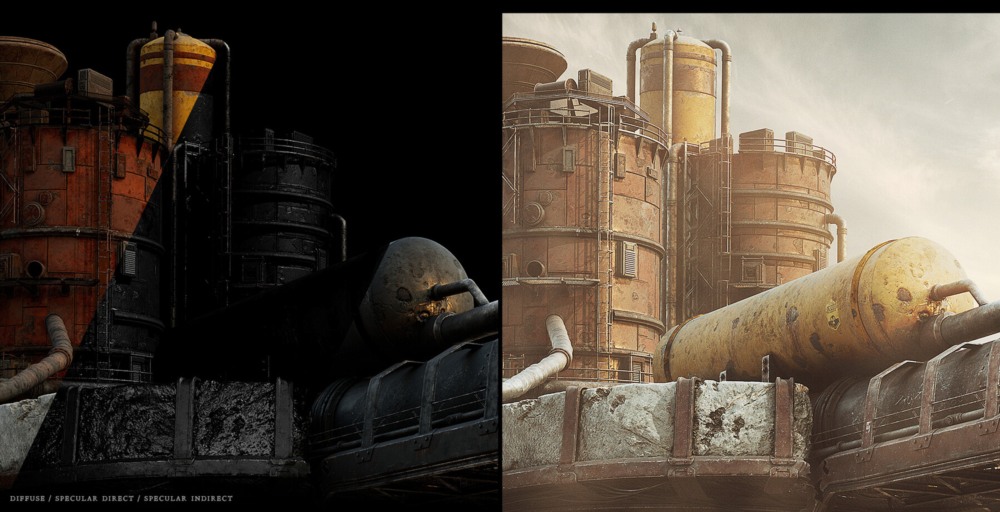 拾荒者炼油厂 | 第二集 - 使用 Substance Painter 进行环境纹理绘制