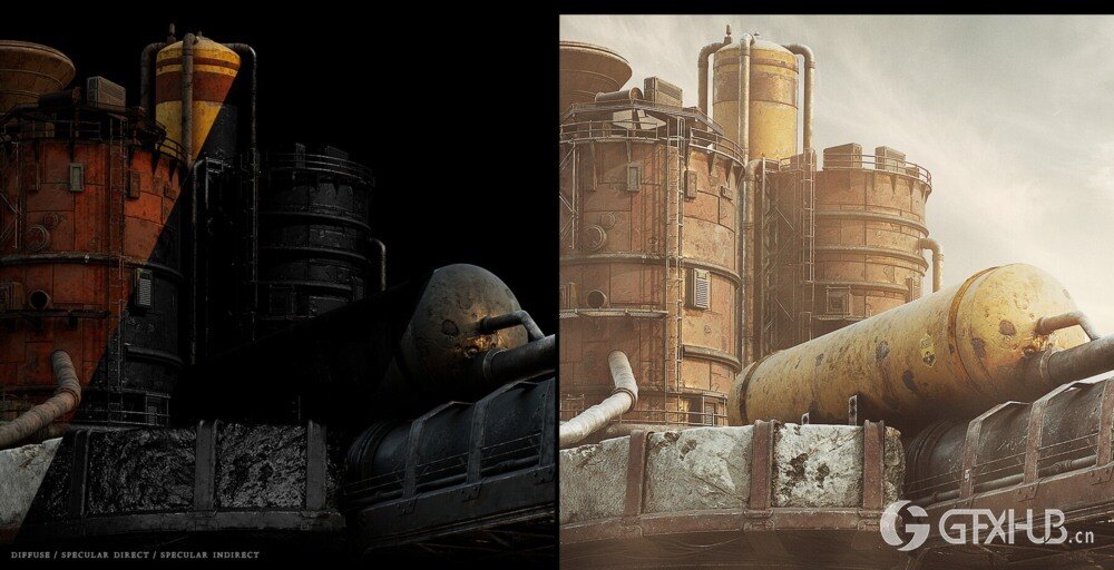 拾荒者炼油厂 | 第二集 - 使用 Substance Painter 进行环境纹理绘制