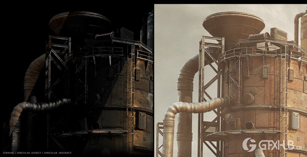 拾荒者炼油厂 | 第二集 - 使用 Substance Painter 进行环境纹理绘制