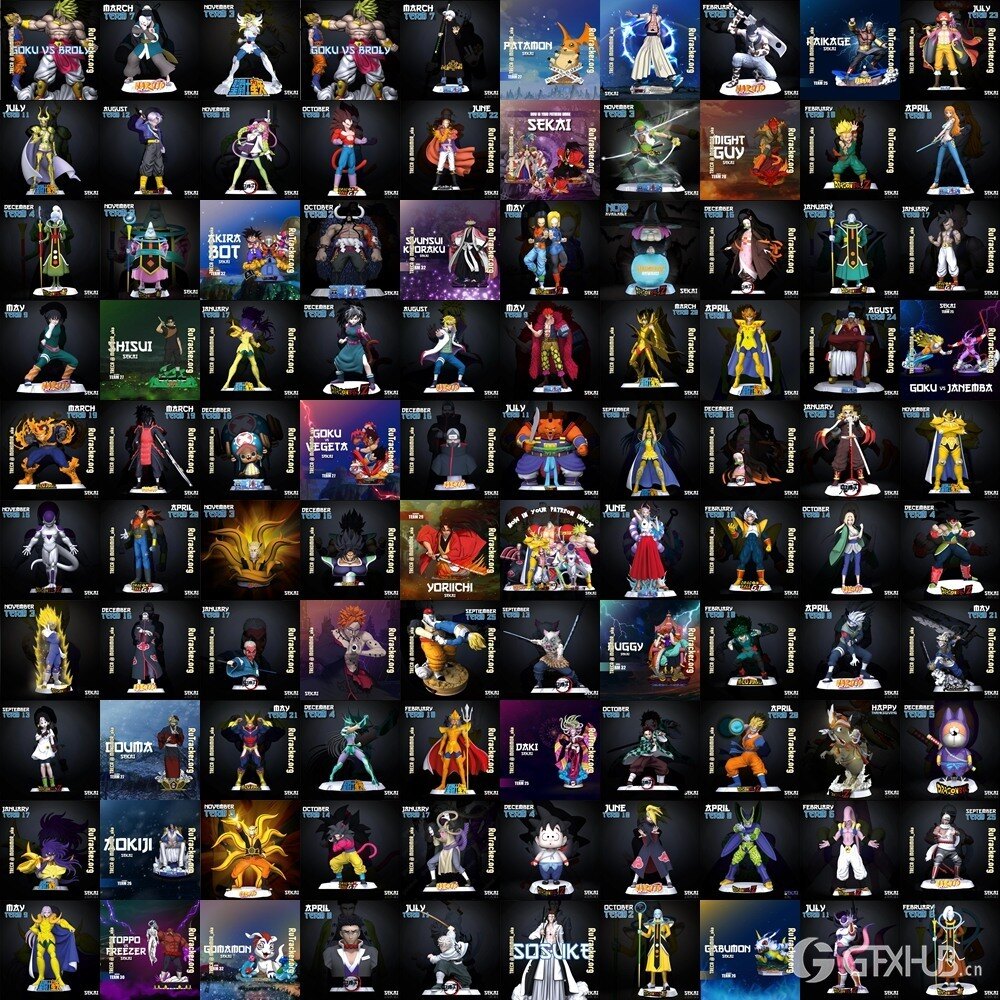 Sekai 3D 打印模型 第 1-32 期合集 Sekai 3D Printable Miniatures TERM 1-32