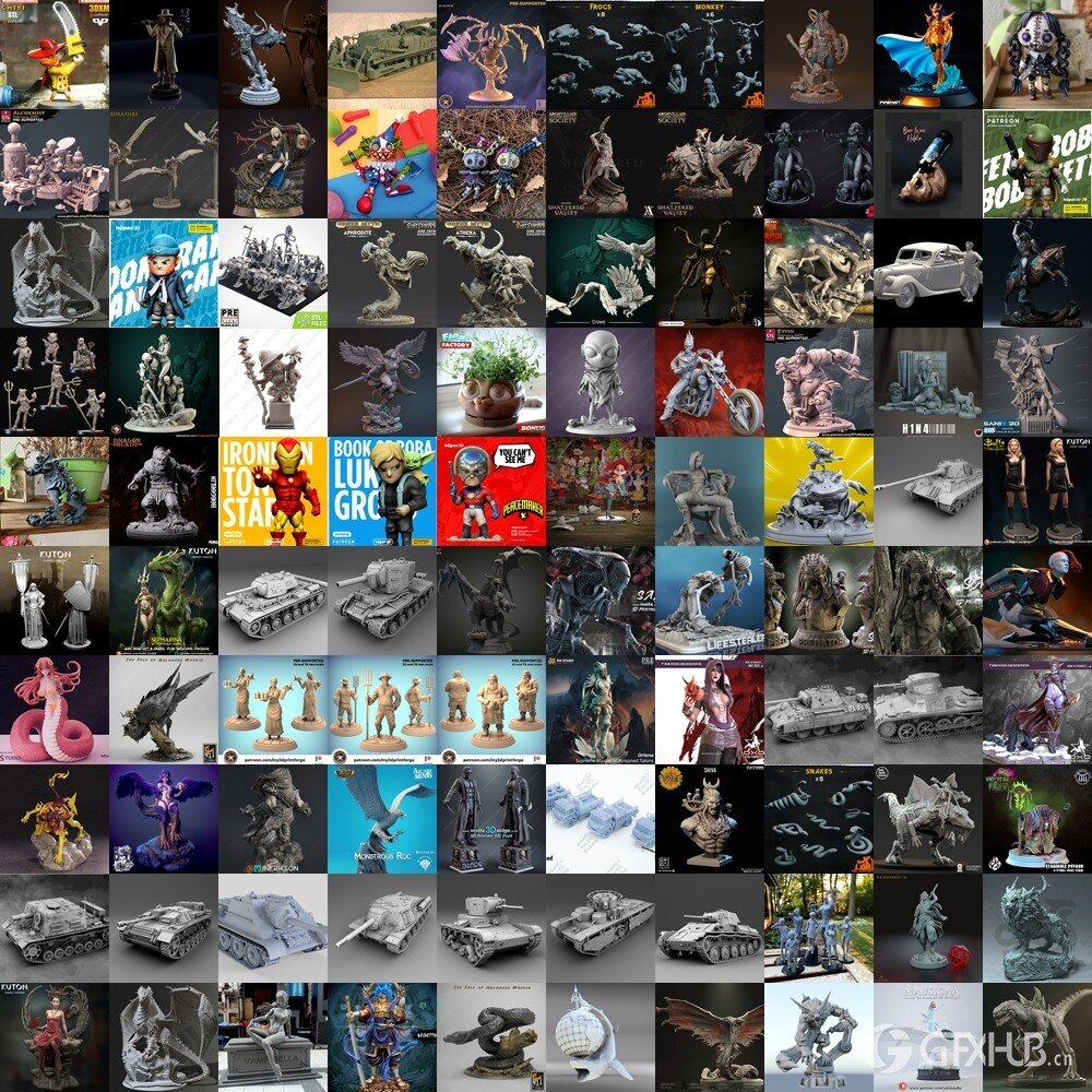 145组 3D 打印模型合辑2023年7月 3D-Print Models Collection July 2023