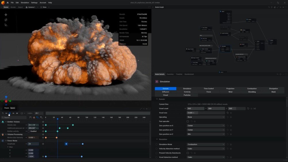 【中文字幕】EmberGen+Houdini 实时视觉特效高级技术教程 - GFXHUB