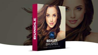 终极 Photoshop 美颜画笔 Shark Pixel – Hair Brushes