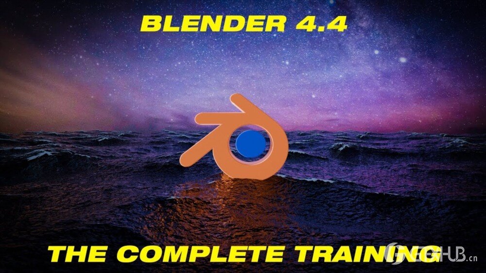 Blender 4.4 建模贴图材质灯光动画渲染 Blender 零基础新手入门教程+工程文件