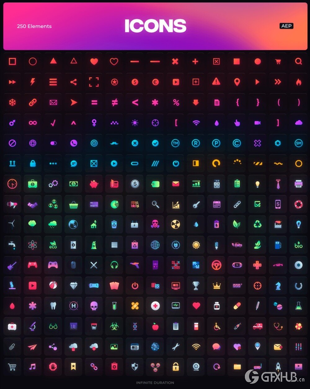 AE脚本-3000种社交媒体图形标题排版转场音效背景图标动画预设 Booster Pack