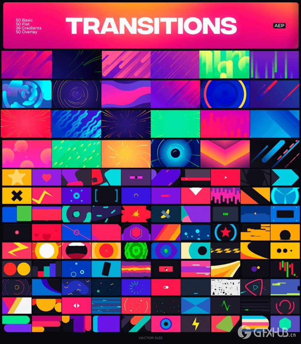 AE脚本-3000种社交媒体图形标题排版转场音效背景图标动画预设 Booster Pack