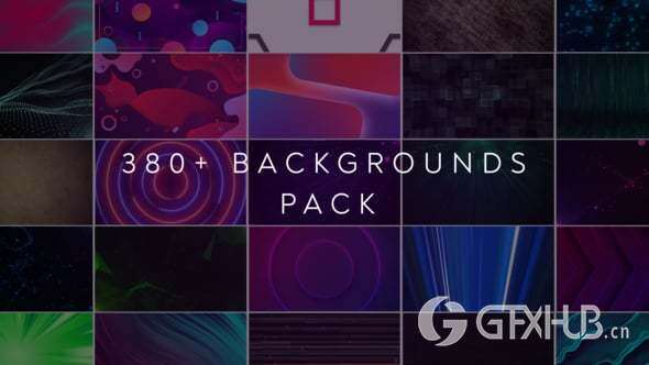 380组循环背景动画素材 380+ Backgrounds Pack