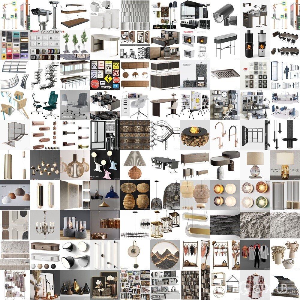 3DSky Pro 3D模型合辑2025年7月第3季 | 400套 | 18.4GB