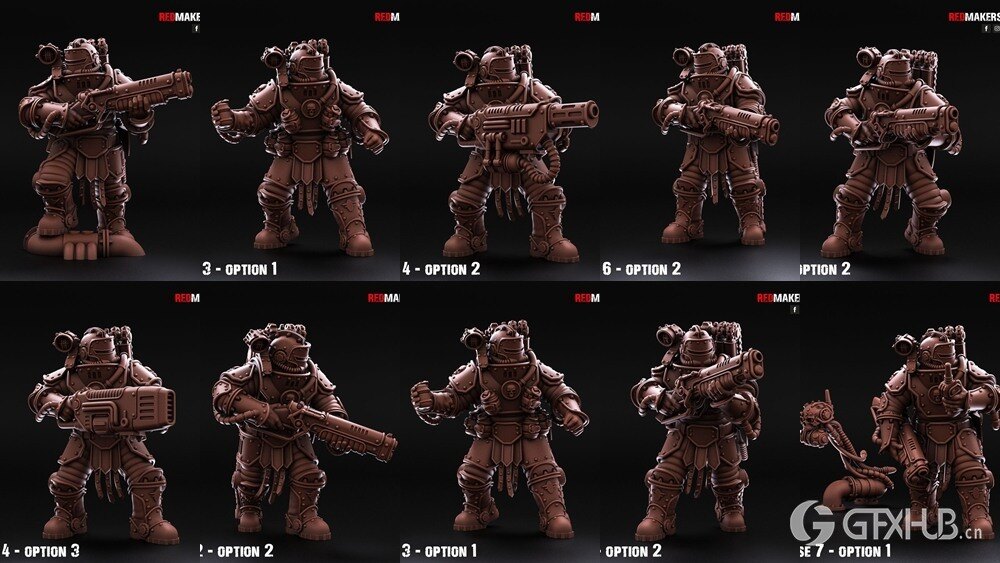 战锤 - 杀戮小队3D打印模型合集 Warhammer - Kill Team - Collection 3D Printable Miniatures