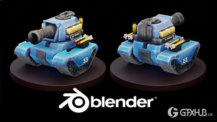 Blender 游戏 3D 建模 - 完整工作流程教程