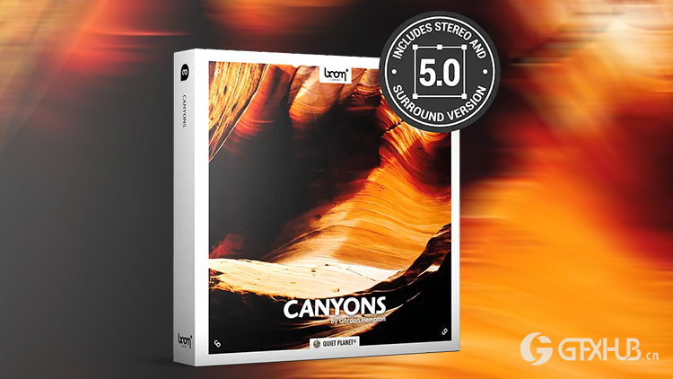 山谷森林小溪鸟叫鸟鸣安静自然环境音效5.0 环绕声 Boom Library - Canyons