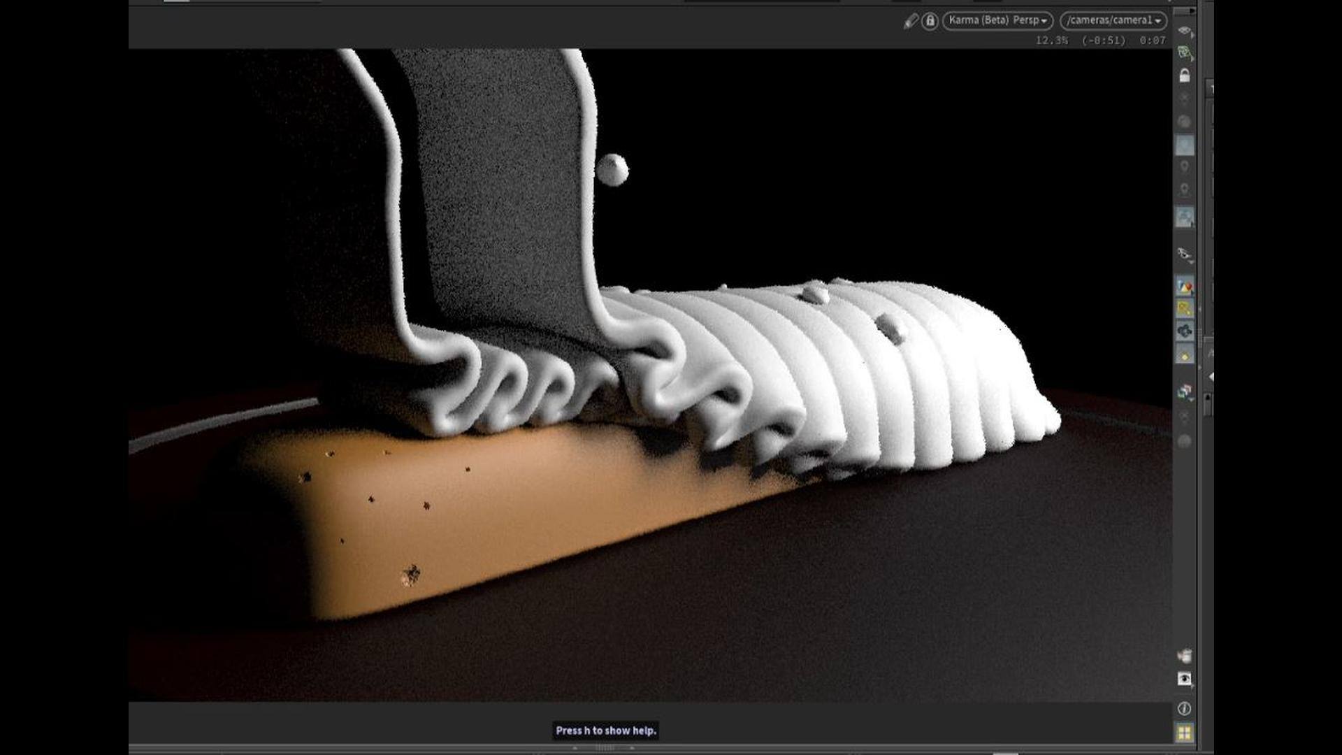 【中文字幕】Houdini 流体巧克力雪糕动画制作教程 CGCircuit – Houdini Flip – Chocolate - GFXHUB