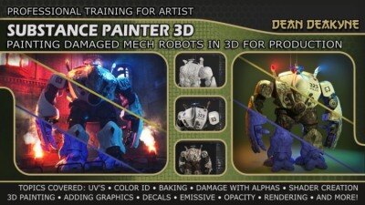 Substance Painter 终极损坏机甲机器人绘制教程