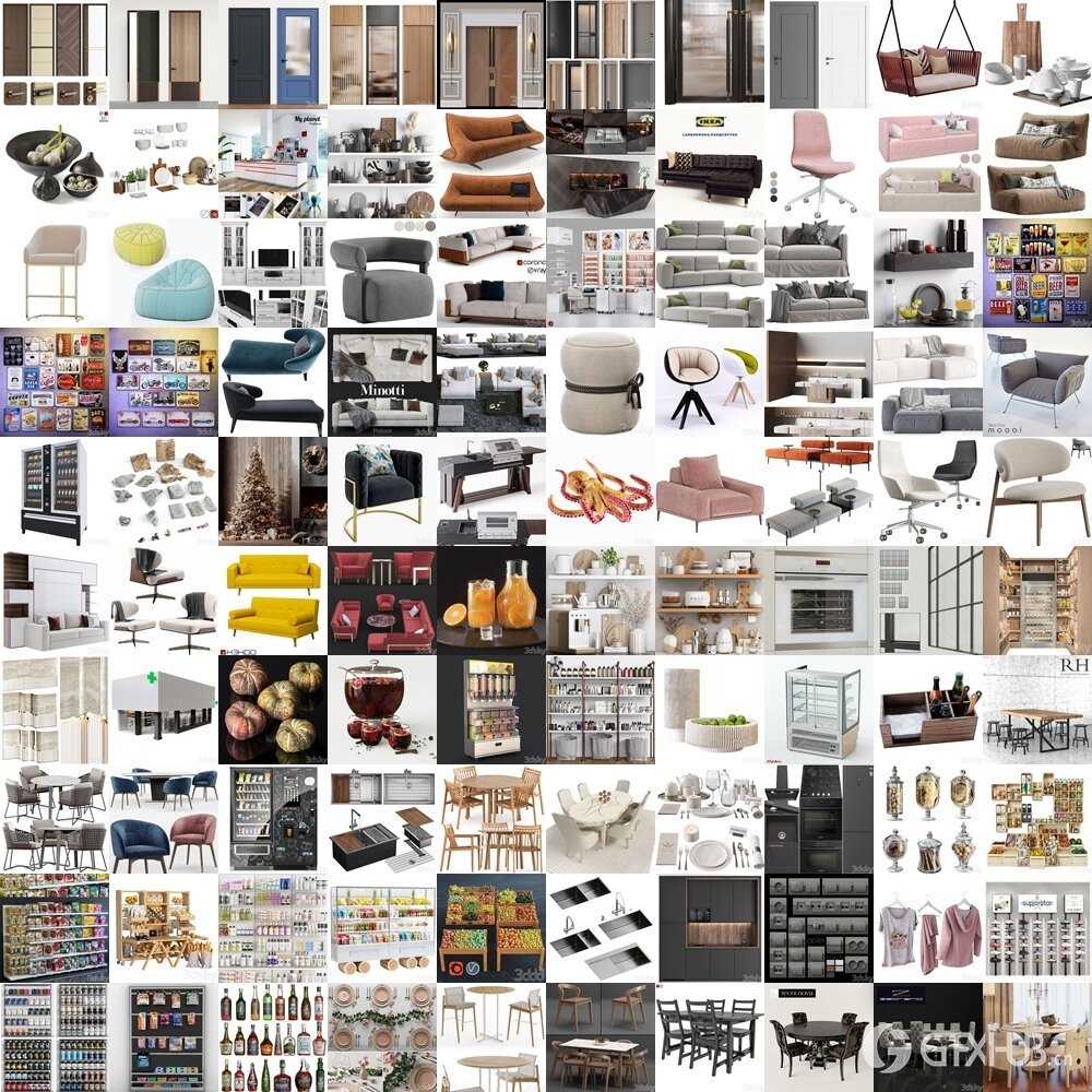 3DSky Pro 3D模型合辑2025年8月第3季 | 400套 | 18.7GB