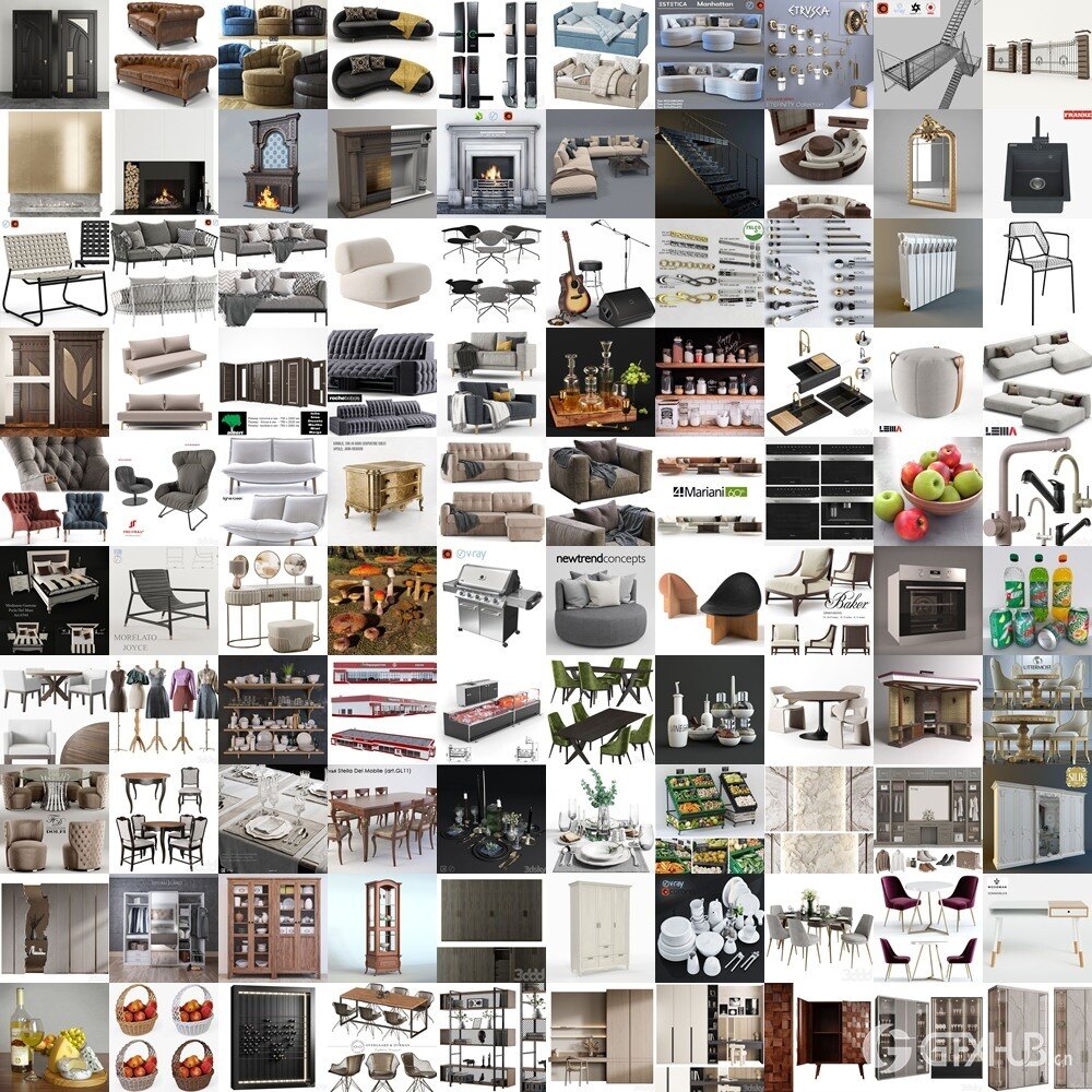 3DSky Pro 3D模型合辑2025年8月第3季 | 400套 | 18.7GB