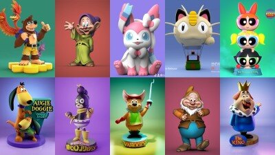 3D 打印模型儿童系列 Kids Collection of 3D Printable Miniatures Vol.1