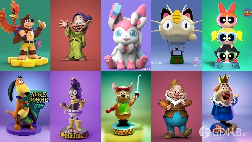 3D 打印模型儿童系列 Kids Collection of 3D Printable Miniatures Vol.1