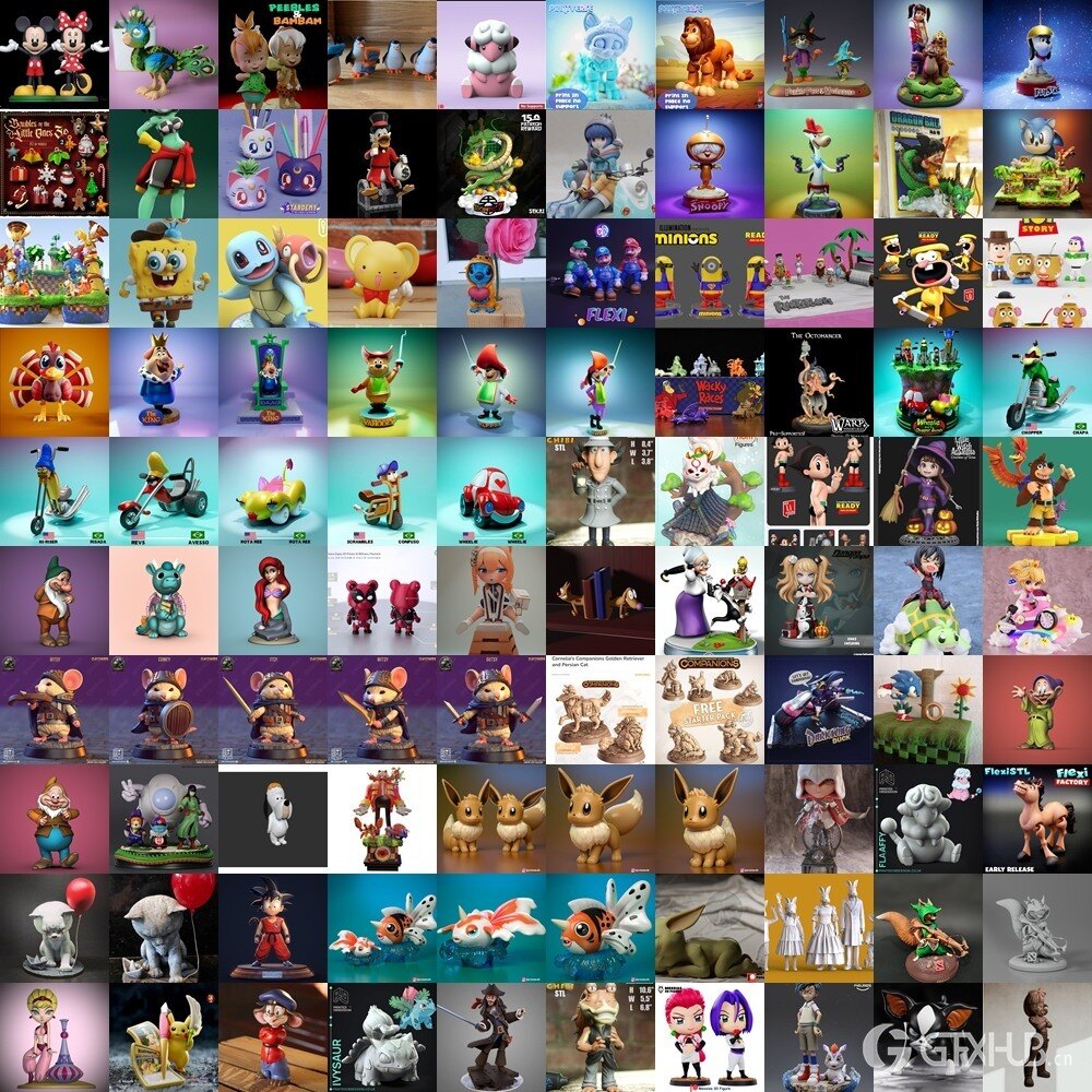 3D 打印模型儿童系列 Kids Collection of 3D Printable Miniatures Vol.1