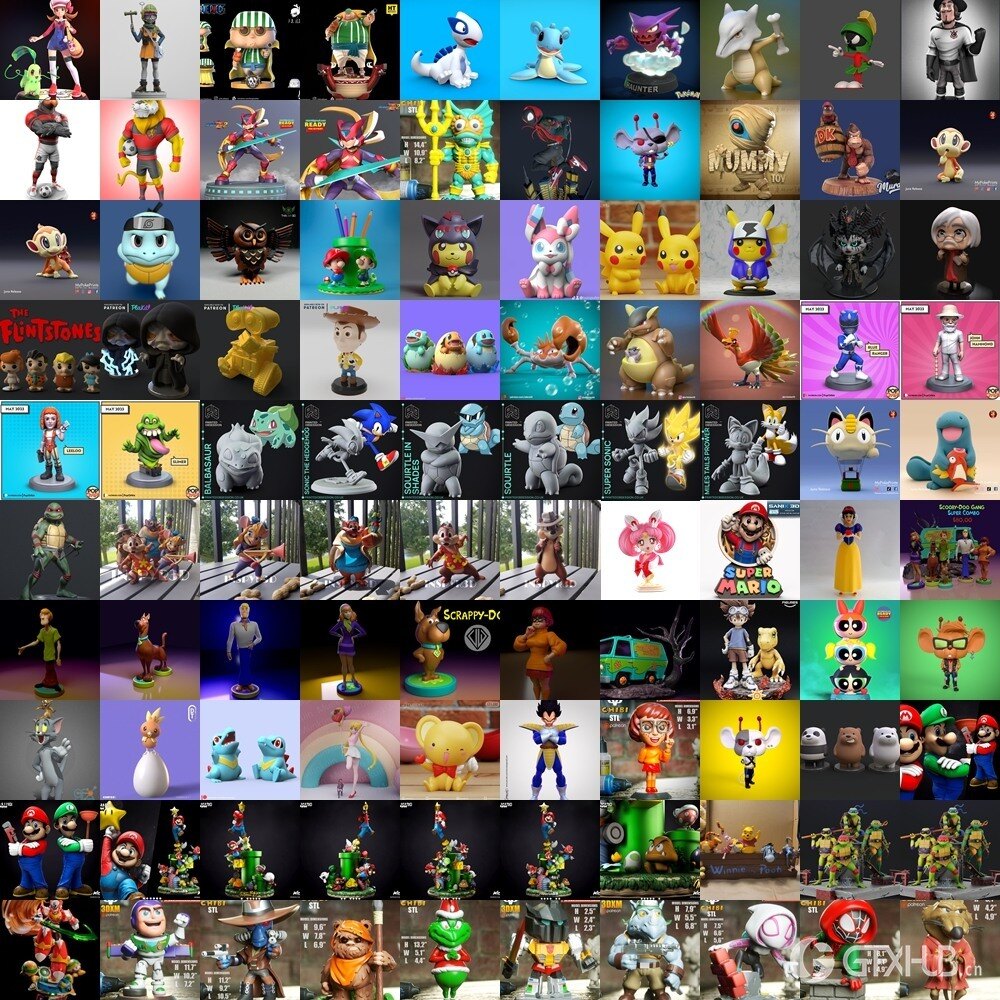 3D 打印模型儿童系列 Kids Collection of 3D Printable Miniatures Vol.1