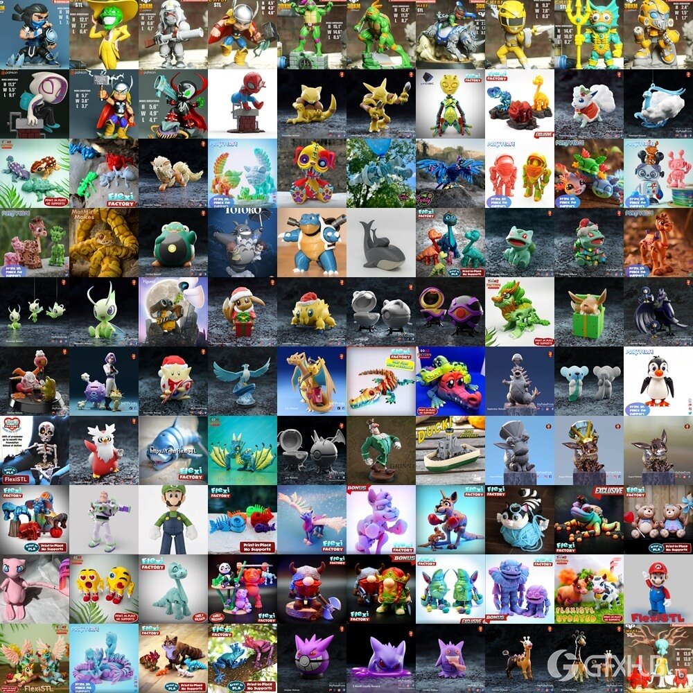 3D 打印模型儿童系列 Kids Collection of 3D Printable Miniatures Vol.1