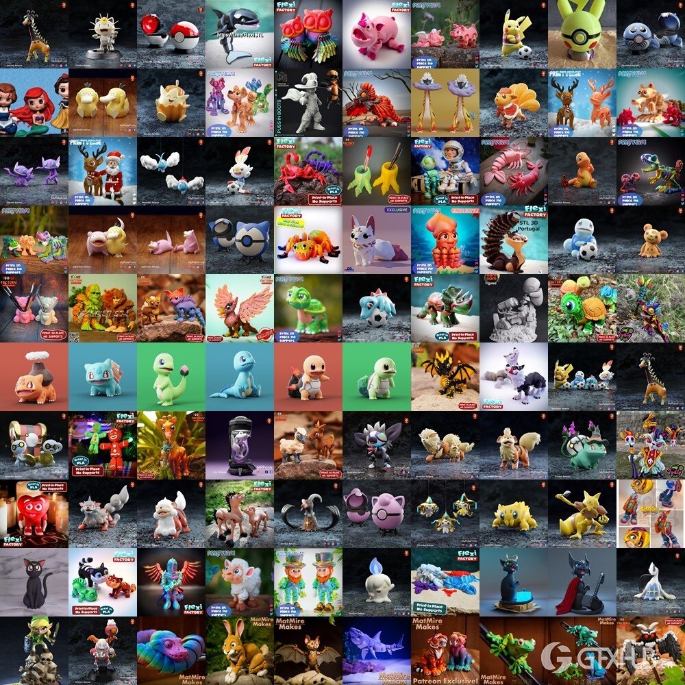 3D 打印模型儿童系列 Kids Collection of 3D Printable Miniatures Vol.1