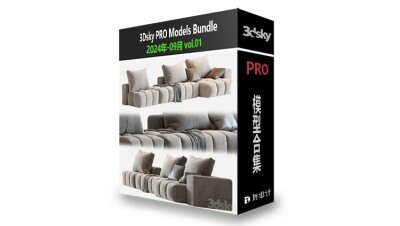 3DSky Pro 3D模型合辑2025年9月第1季 | 400套 | 16.7GB