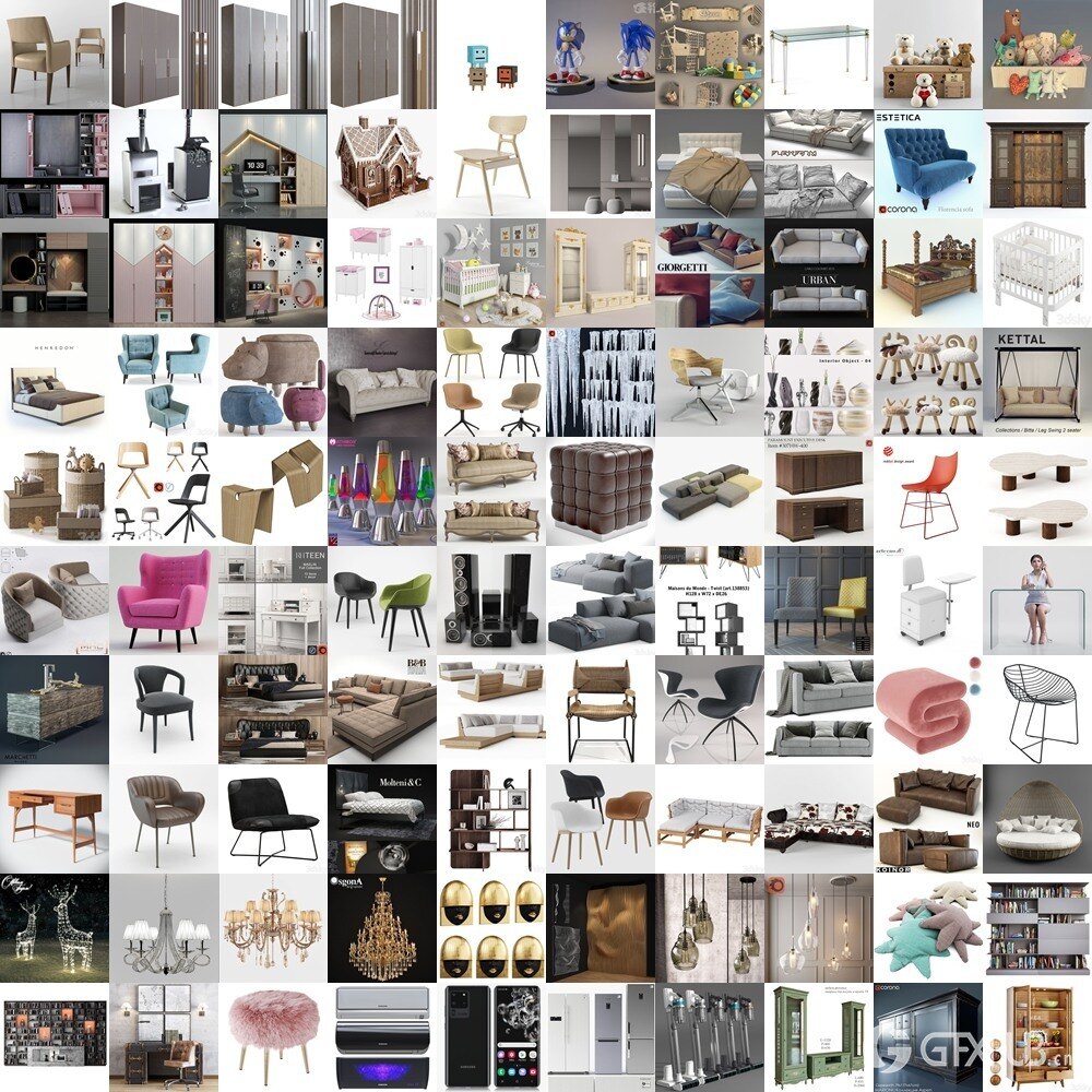 3DSky Pro 3D模型合辑2025年9月第1季 | 400套 | 16.7GB