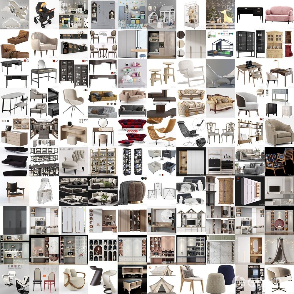 3DSky Pro 3D模型合辑2025年9月第1季 | 400套 | 16.7GB