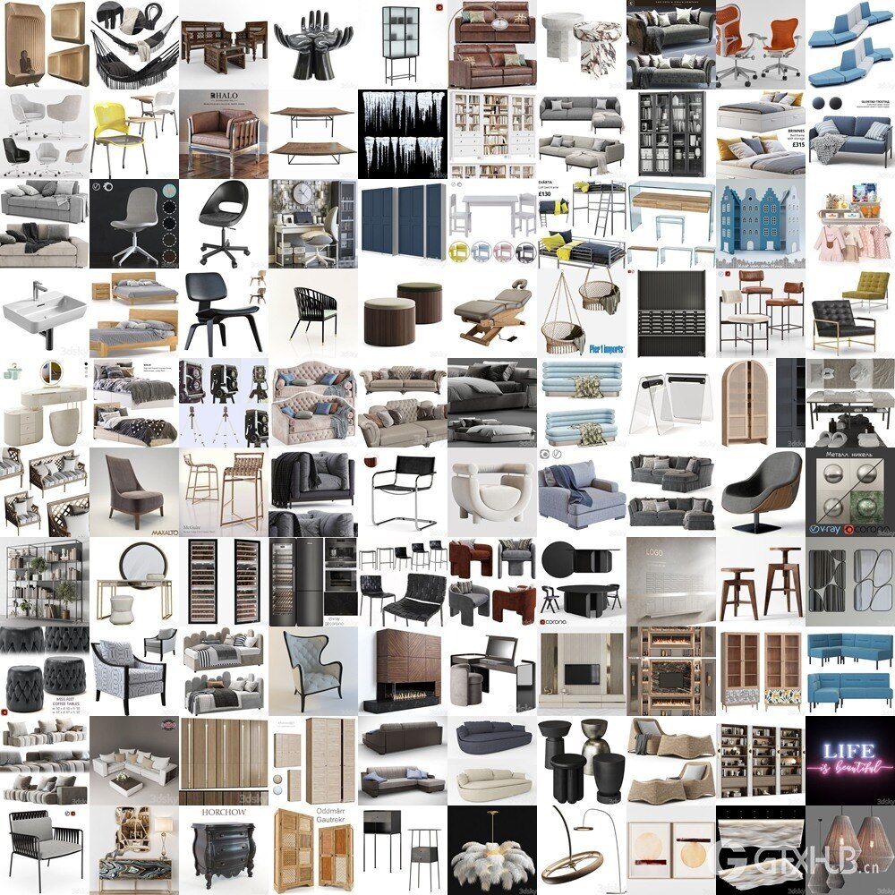 3DSky Pro 3D模型合辑2025年9月第1季 | 400套 | 16.7GB