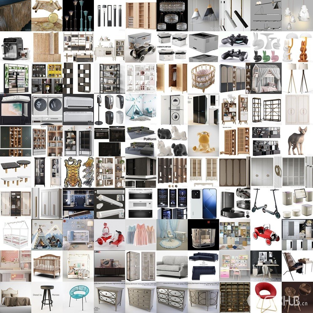 3DSky Pro 3D模型合辑2025年9月第1季 | 400套 | 16.7GB