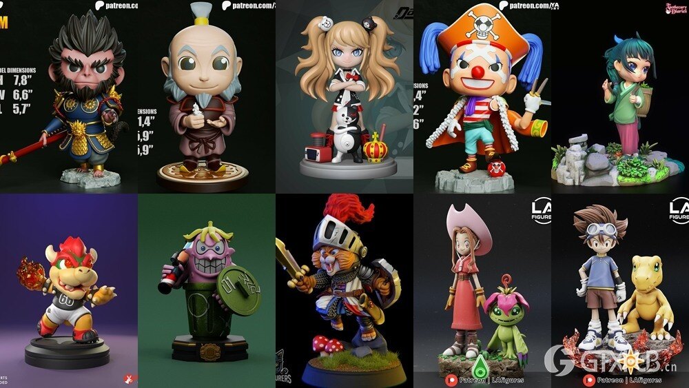 3D 打印模型儿童系列 Kids Collection of 3D Printable Miniatures Vol.3