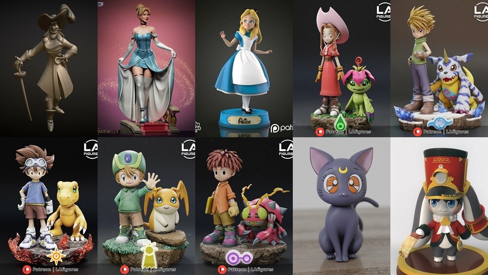3D 打印模型儿童系列 Kids Collection of 3D Printable Miniatures Vol.3 - GFXHUB