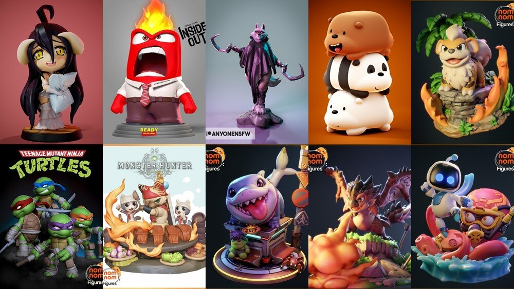 3D 打印模型儿童系列 Kids Collection of 3D Printable Miniatures Vol.3 - GFXHUB