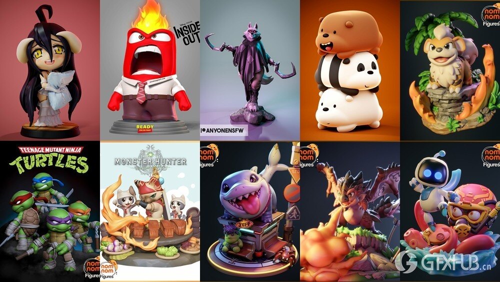 3D 打印模型儿童系列 Kids Collection of 3D Printable Miniatures Vol.3