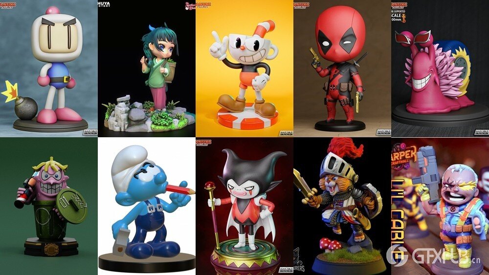 3D 打印模型儿童系列 Kids Collection of 3D Printable Miniatures Vol.3