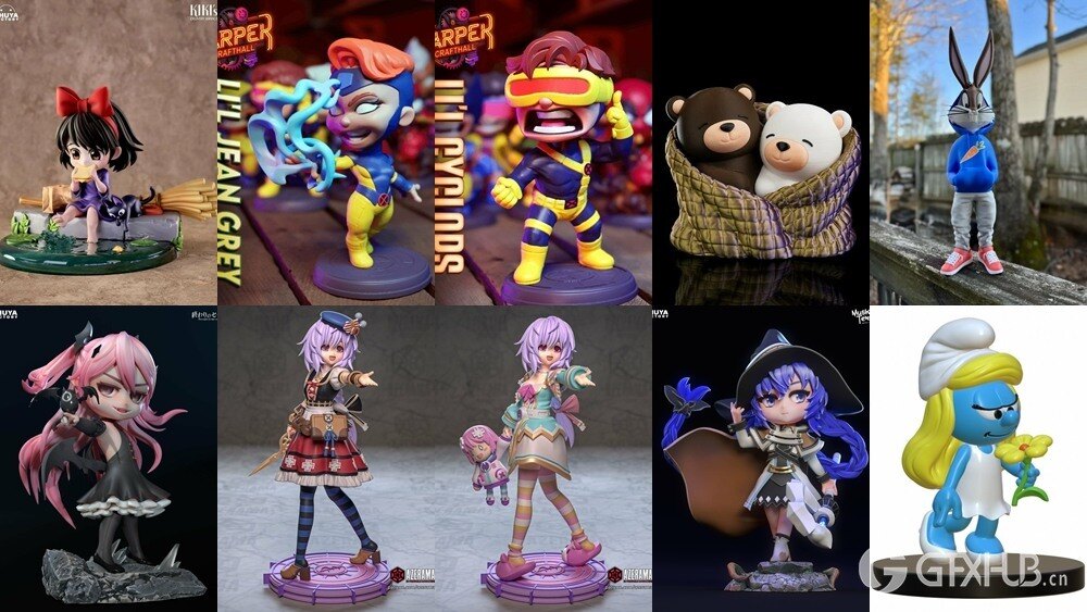 3D 打印模型儿童系列 Kids Collection of 3D Printable Miniatures Vol.3