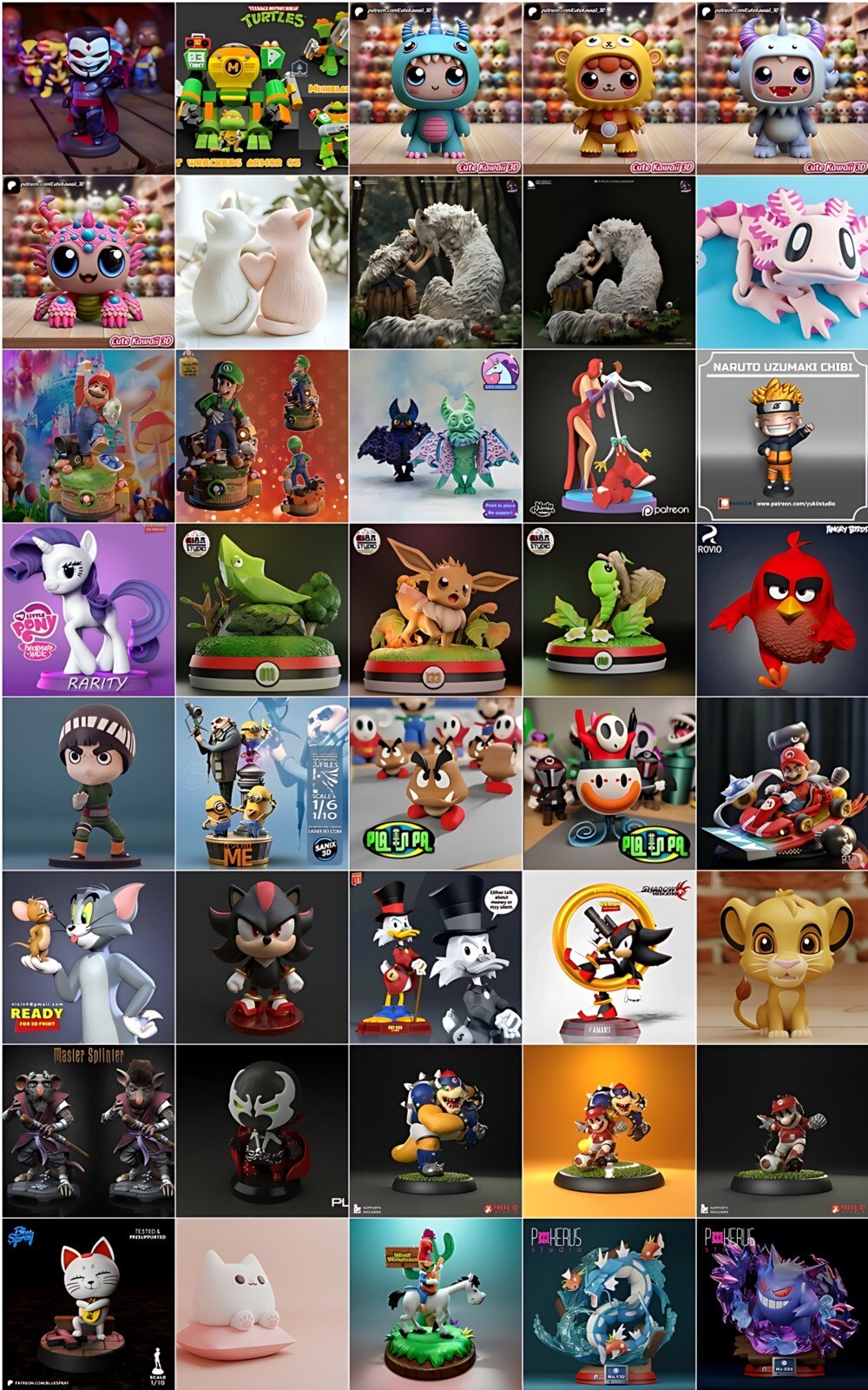 3D 打印模型儿童系列 Kids Collection of 3D Printable Miniatures Vol.3 - GFXHUB