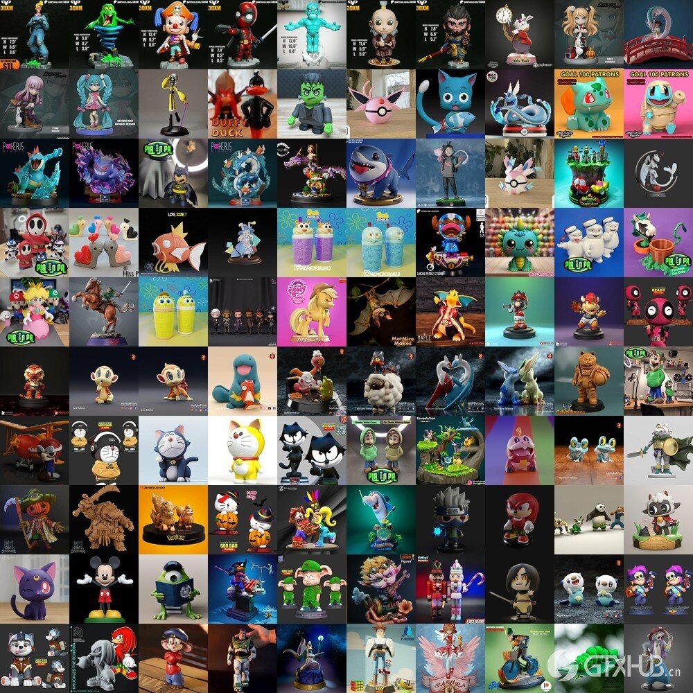 3D 打印模型儿童系列 Kids Collection of 3D Printable Miniatures Vol.3