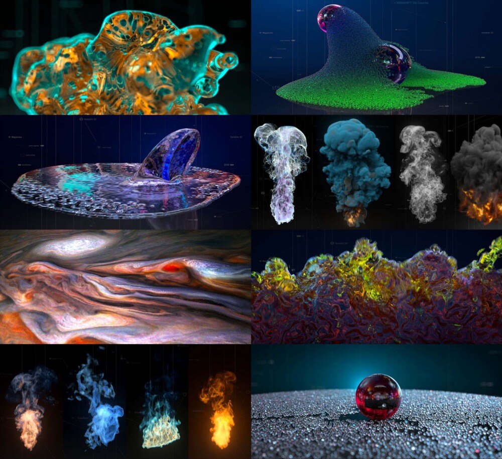 【中文字幕】终极版 X-Particles+Redshift 视频教程 X-Particles with Redshift 3D – Online Course - GFXHUB