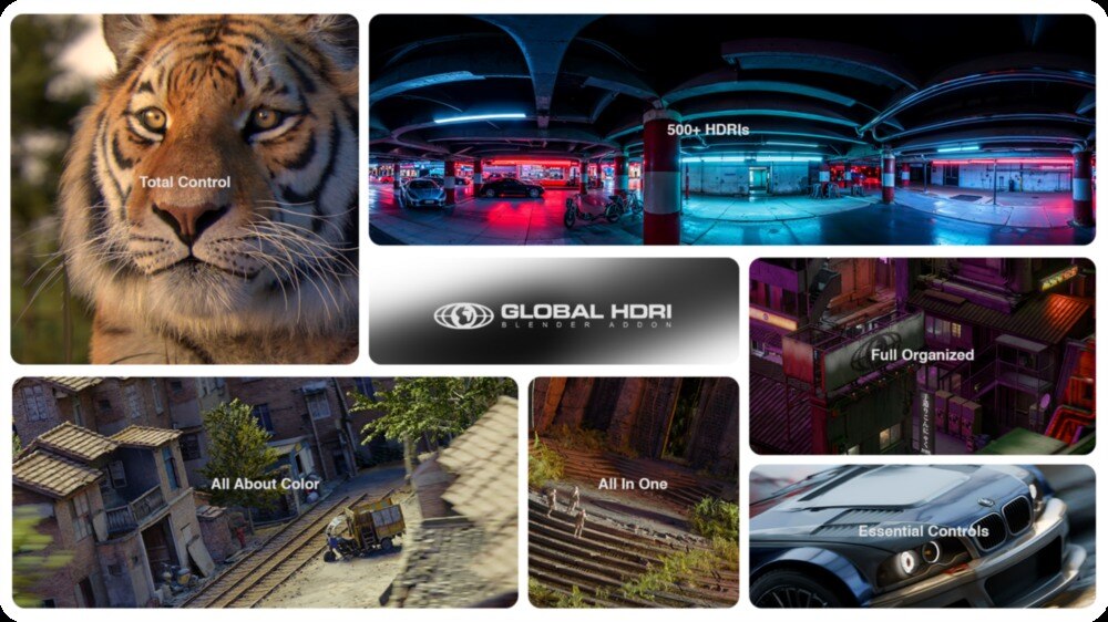 500+Blender HDRI 光影环境贴图合集 Global Hdri – 500+ Hdris – Masters The Light - GFXHUB