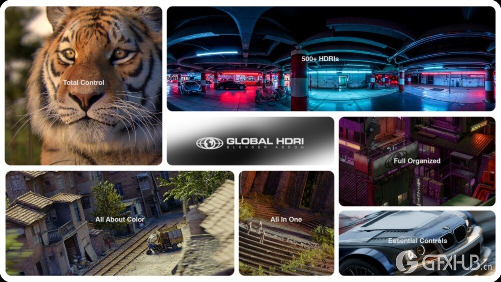 500+Blender HDRI 光影环境贴图合集 Global Hdri – 500+ Hdris – Masters The Light