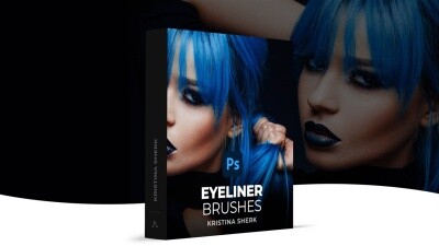 眼线 Photoshop 画笔 Eyeliner Photoshop Brushes