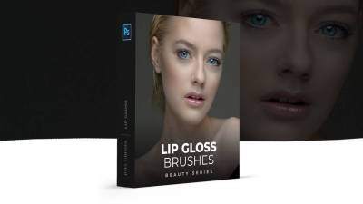 唇彩 Photoshop 画笔 Lip Gloss Photoshop Brushes