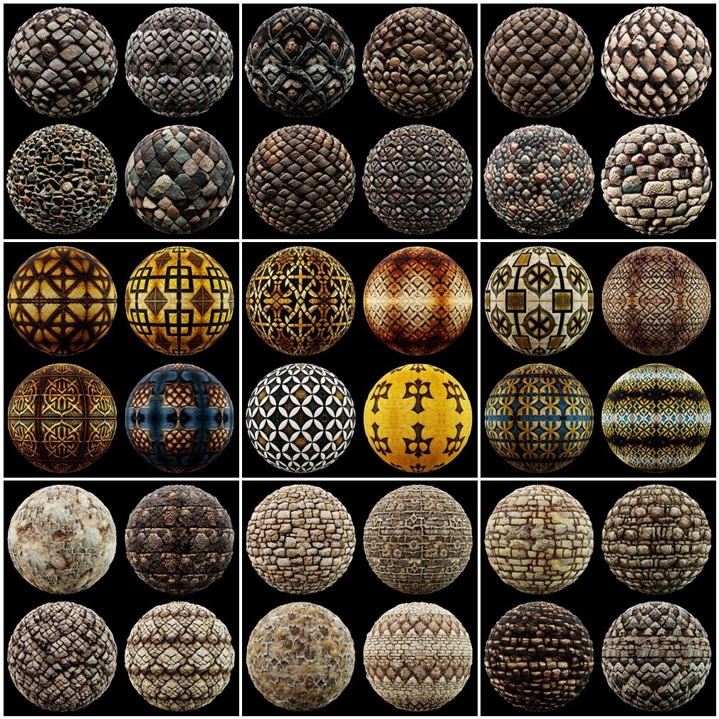 480组4K 中世纪奇幻纹理贴图合集  Largest Medieval Fantasy Textures Library - GFXHUB